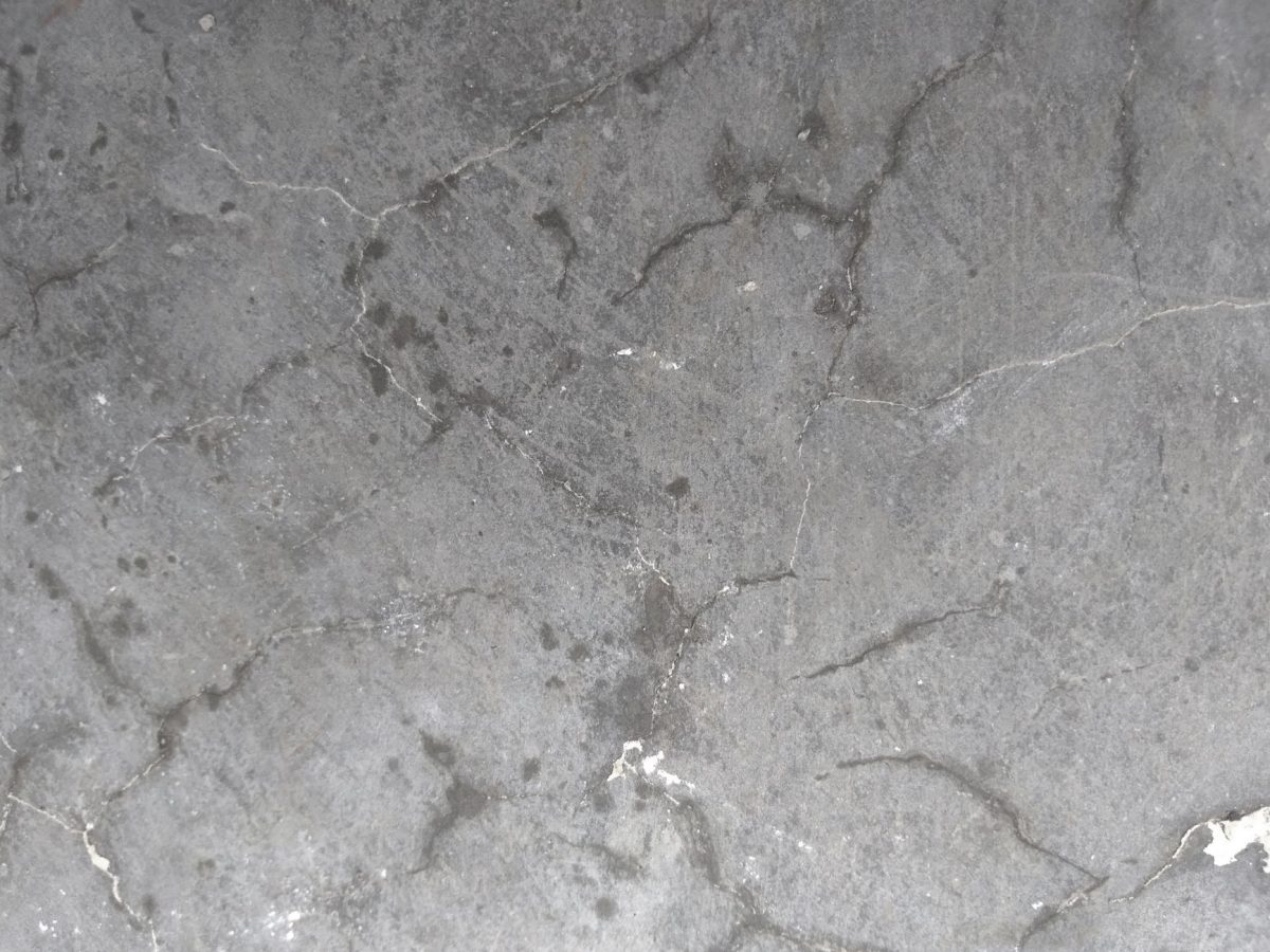 Béton ciré posé, vue zénithale