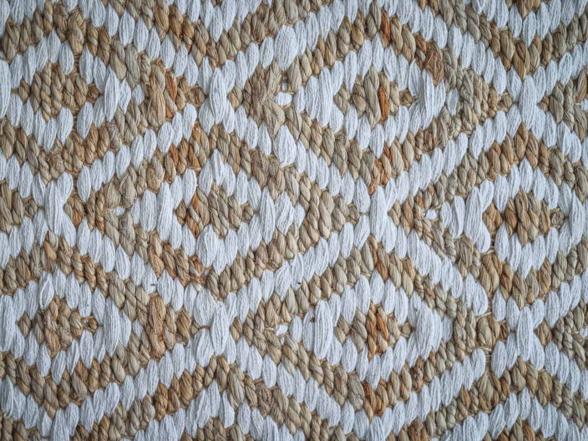 Tapis tissé, vue zénithale